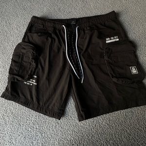 SMOKE RISE Nylon Utility Short Black